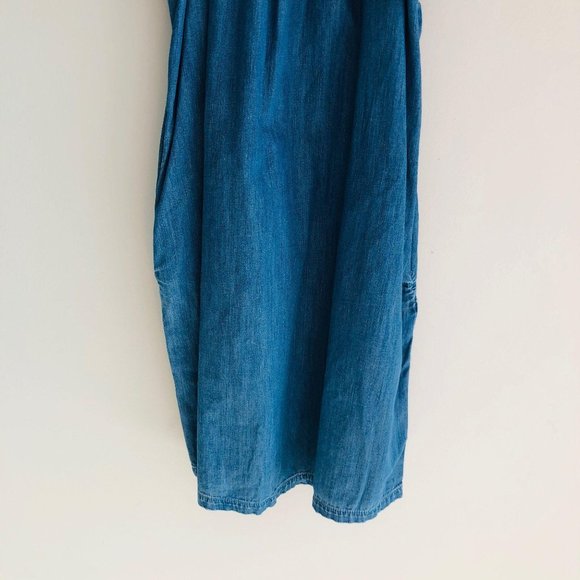 Current/Elliott Madeline Cold Shoulder Dress Blue - Picture 4 of 8